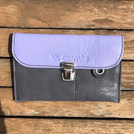 CAOMKA Flat Coin Purse Natural BioCuir® Leather Exclusive Piece No. 9235