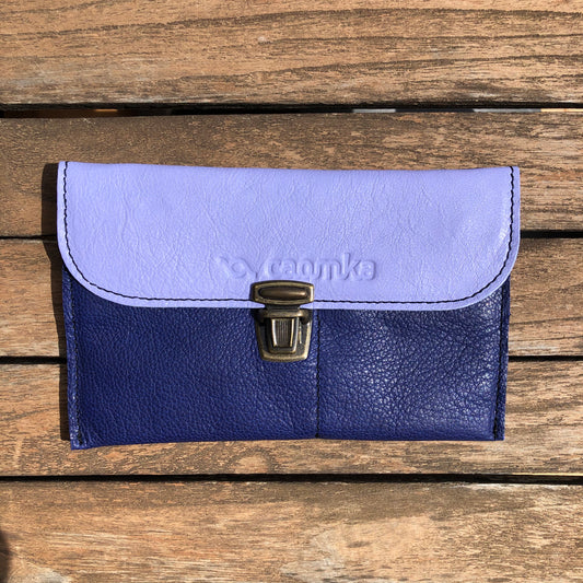 CAOMKA Flat Coin Purse Natural BioCuir® Leather Exclusive Piece No. 9227