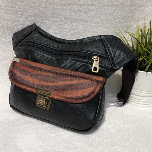 Special Elegant Black & Zebra · Piel Vegana · Pieza Única Núm. 9239