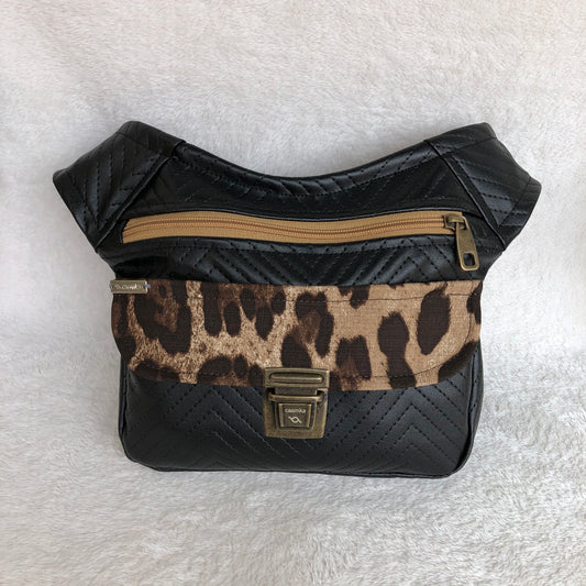 Special Elegant Black & Animal Print · Piel Vegana · Pieza Única Núm. 9275