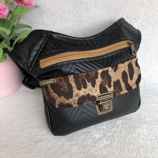 Special Elegant Black & Animal Print · Piel Vegana · Pieza Única Núm. 9275