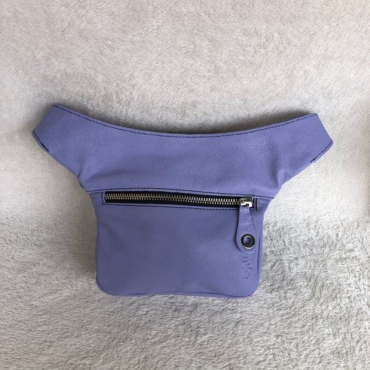 Mini Premium Stars Lavender &amp; Silver Natural BioCuir® Leather Exclusive Piece No. 9277