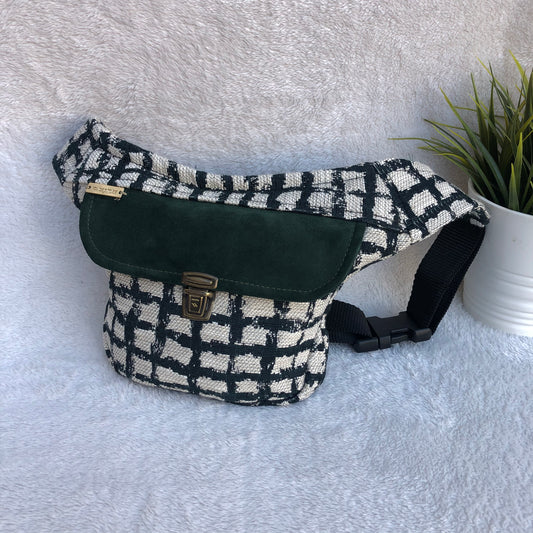 Mini Special Green &amp; Suede Unique Piece No. 9366