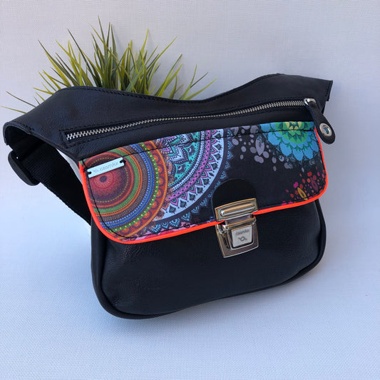 Summer Black & Mandalas · Piel natural BioCuir® · Pieza Única Núm. 9445