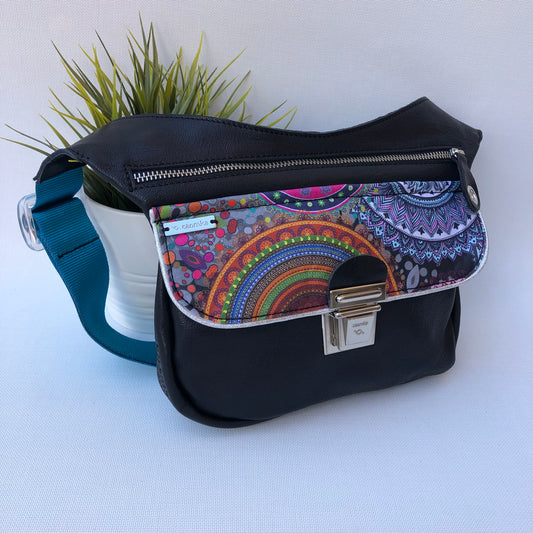 Summer Black & Mandalas · Piel natural BioCuir® · Pieza Única Núm. 9462