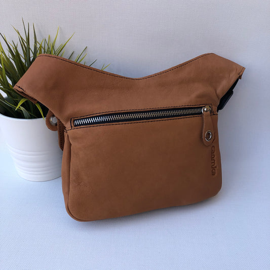 Classic Brown Camel &amp; Silver Natural BioCuir® Leather Exclusive Part No. 9455