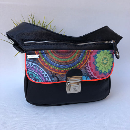 Summer Black & Mandalas · Piel natural BioCuir® · Pieza Única Núm. 9463
