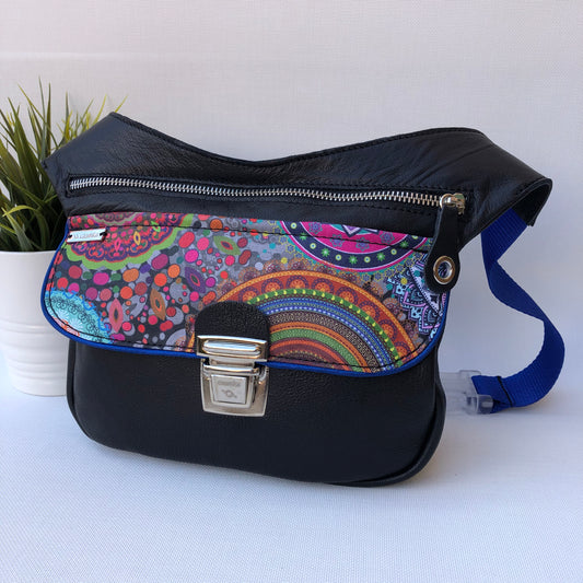 Summer Black & Mandalas · Piel natural BioCuir® · Pieza Única Núm. 9443