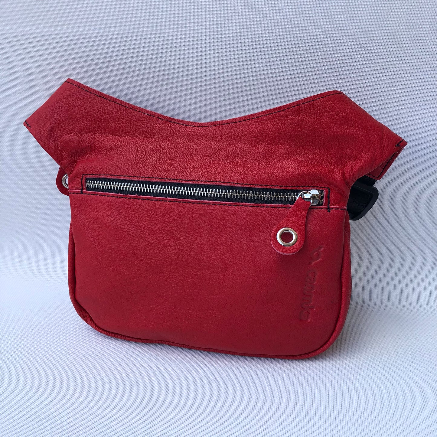 Premium Red Skulls &amp; Silver Natural BioCuir® Leather Exclusive Part No. 9458
