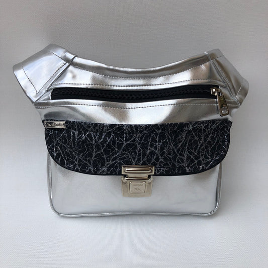 Special Silver Party Vegan Leather Unique Piece No. 9477