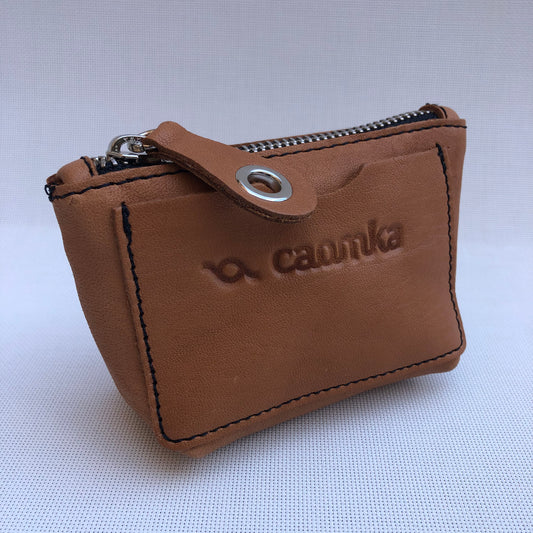 CAOMKA Wink Wallet Natural BioCuir® Leather Exclusive Piece No. 9513