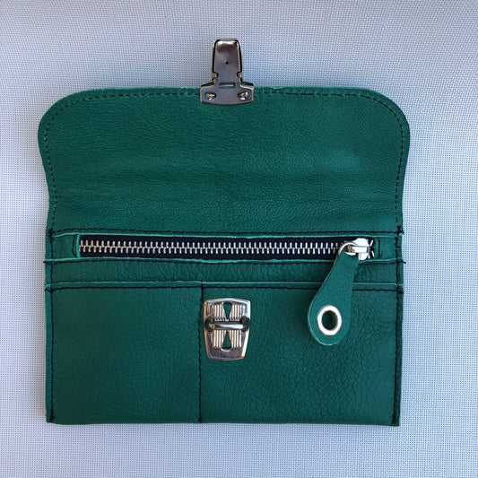 CAOMKA Flat Coin Purse Natural BioCuir® Leather Exclusive Piece No. 9579