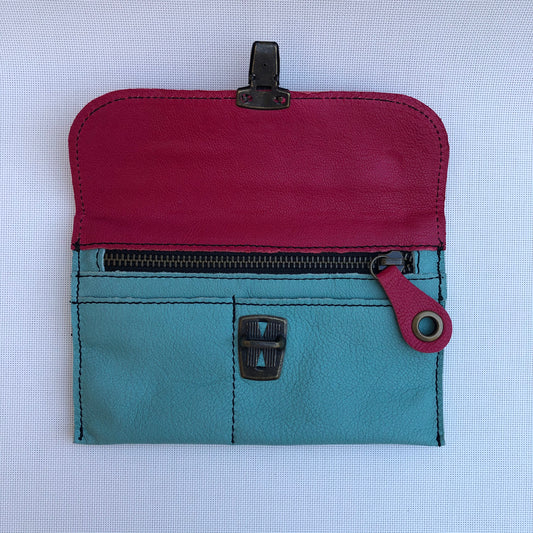 CAOMKA Flat Coin Purse Natural BioCuir® Leather Exclusive Piece No. 9582