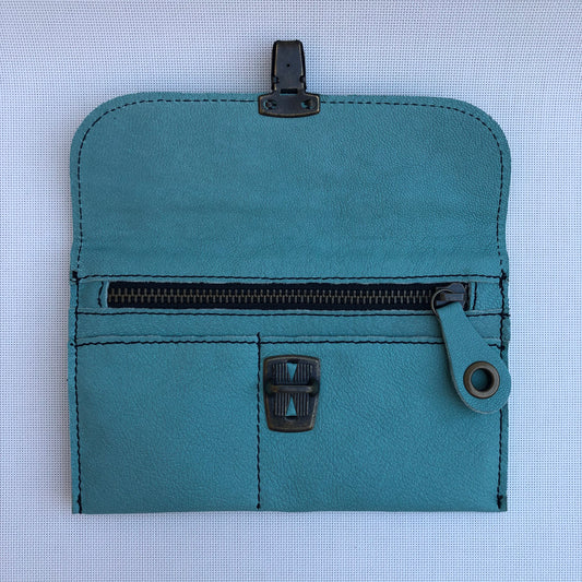 CAOMKA Flat Coin Purse Natural BioCuir® Leather Exclusive Piece No. 9584