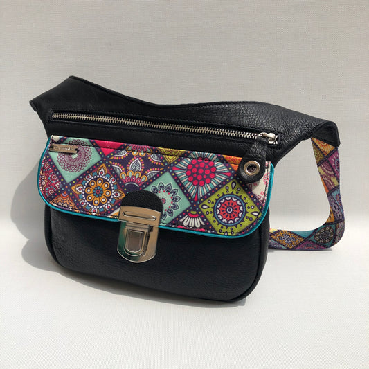 Summer Black & Mandalas · Piel natural BioCuir® · Pieza Única Núm. 9678