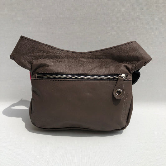 Summer Brown &amp; Mandalas BioCuir® natural leather Unique Piece No. 9667