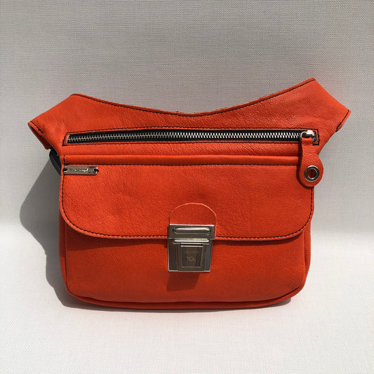 Classic Orange &amp; Silver Natural BioCuir® Leather Exclusive Part No. 9695