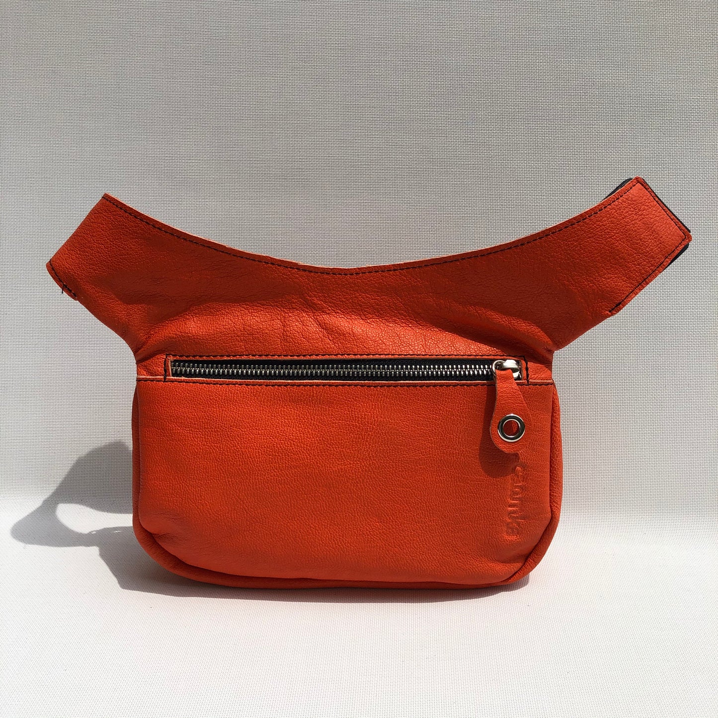 Classic Orange &amp; Silver Natural BioCuir® Leather Exclusive Part No. 9695