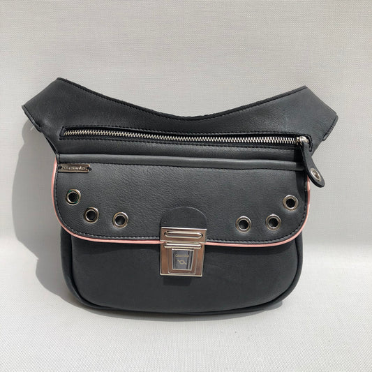 Premium Gray Circles &amp; Silver Natural BioCuir® Leather Exclusive Part No. 9654