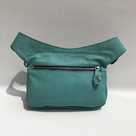 Premium Turquoise Circles &amp; Silver Natural BioCuir® Leather Exclusive Part No. 9655