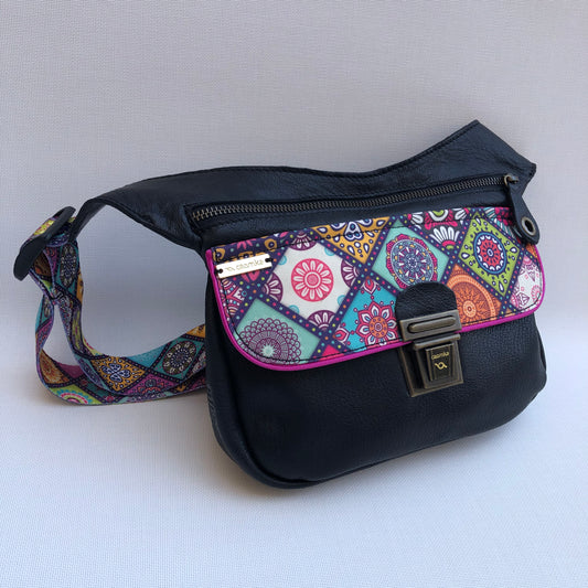 Summer Black & Mandalas · Piel natural BioCuir® · Pieza Única Núm. 9747