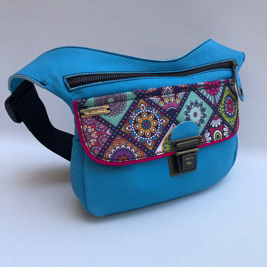 Summer Good Morning Blue & Mandalas · Piel natural BioCuir® · Pieza Única Núm. 9751