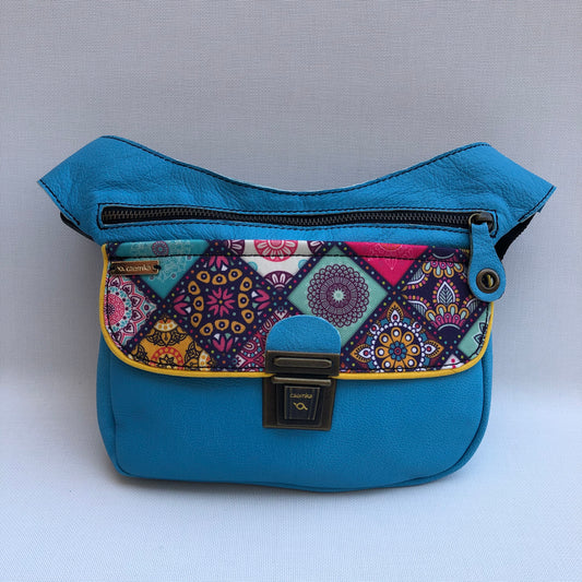 Summer Good Morning Blue & Mandalas · Piel natural BioCuir® · Pieza Única Núm. 9757