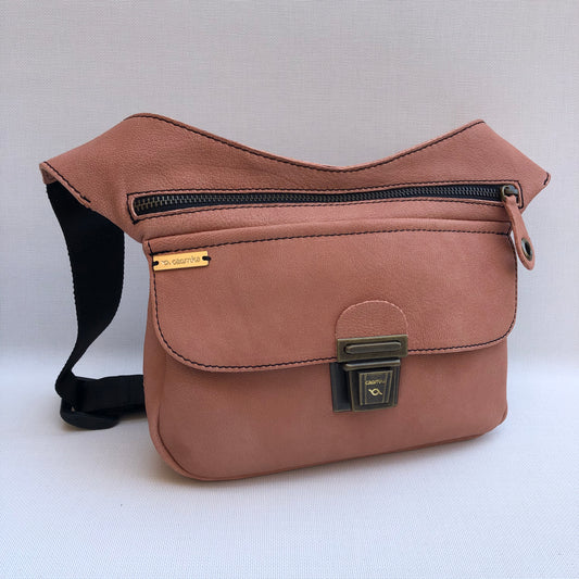 Classic Salmon &amp; Old Gold Natural BioCuir® Leather Exclusive Part No. 9761