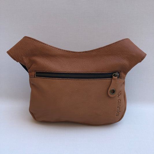 Classic Brown &amp; Old Gold Natural BioCuir® Leather Exclusive Piece No. 10168