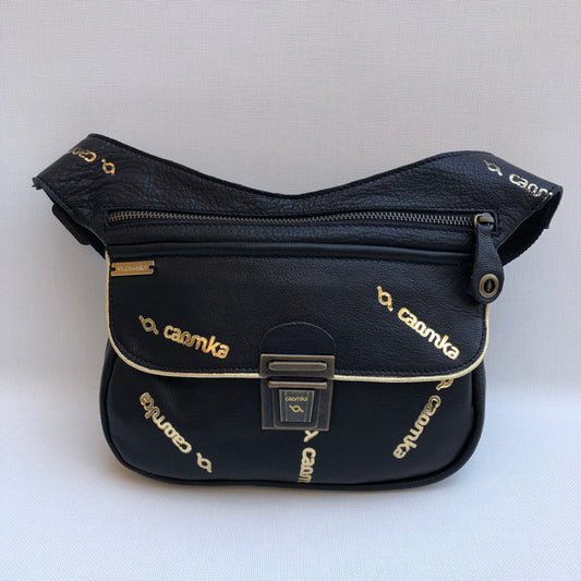 CAOMKA "Fan Club" 😎 BioCuir® natural leather Unique Piece No. 9808