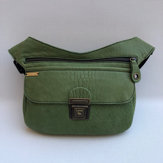 Special Soft Green Fall Natural leather BioCuir® Unique Piece No. 10.104