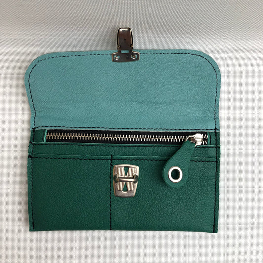 CAOMKA Flat Coin Purse Natural BioCuir® Leather Exclusive Piece No. 9774