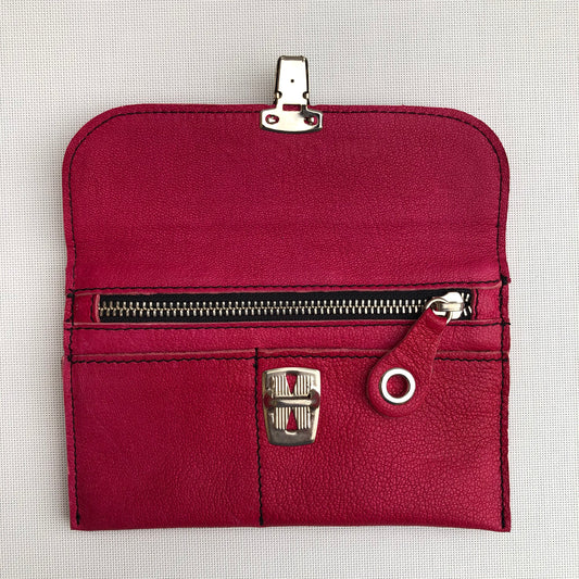 CAOMKA Flat Coin Purse Natural BioCuir® Leather Exclusive Piece No. 9775