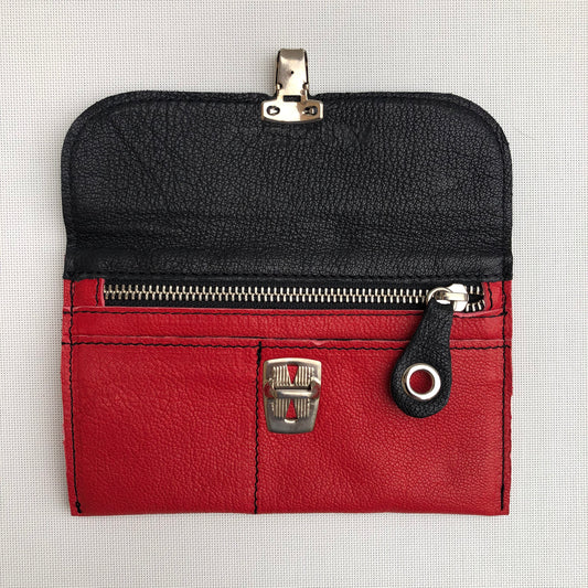 CAOMKA Flat Coin Purse Natural BioCuir® Leather Exclusive Piece No. 9984