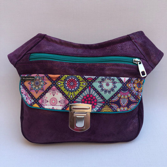 Special Elegant Purple Mandalas · Piel Ante · Pieza Única Núm. 9837