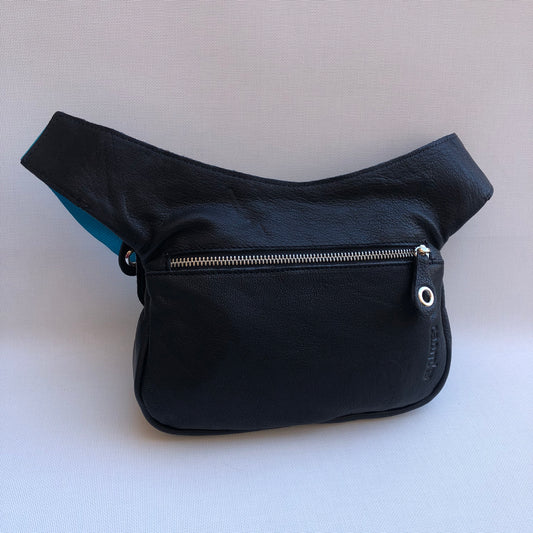 Special Black &amp; Colors - Silver BioCuir® natural leather Unique Piece No. 9853