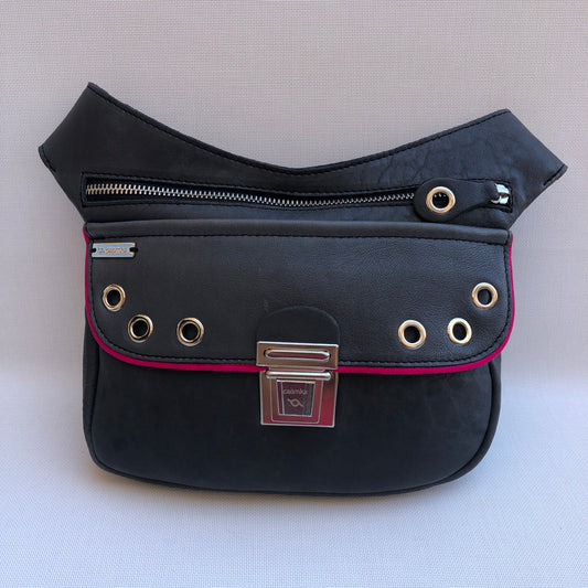 Premium Gray Circles &amp; Silver Natural BioCuir® Leather Exclusive Part No. 9859