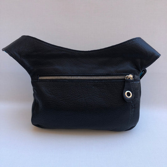 Special Black &amp; Colors - Silver BioCuir® natural leather Unique Piece No. 9864