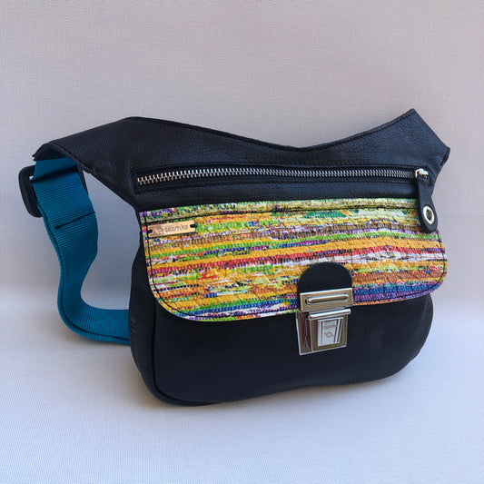 Special Black &amp; Colors - Silver BioCuir® natural leather Unique Piece No. 10.011