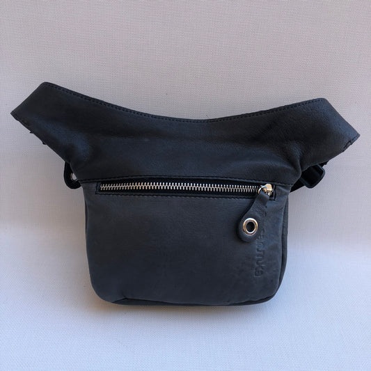 Mini Premium Skulls Gray &amp; Silver Natural BioCuir® Leather Exclusive Piece No. 9822