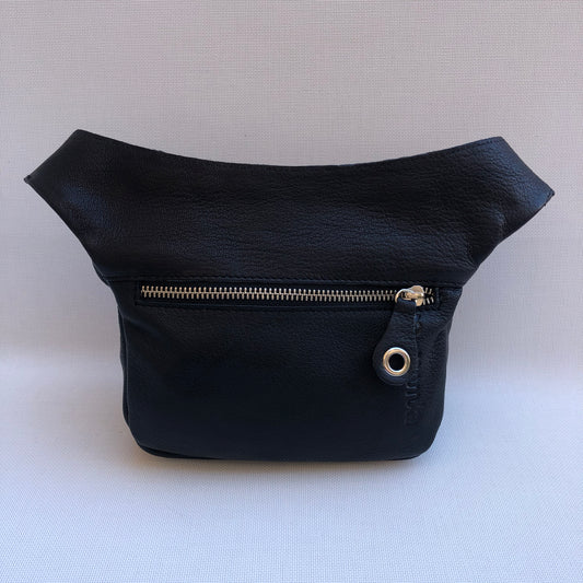 Mini Special Black &amp; Red BioCuir® natural leather Exclusive Piece No. 9825
