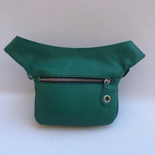 Mini Special Green &amp; Turquoise BioCuir® natural leather Exclusive Piece No. 10.057