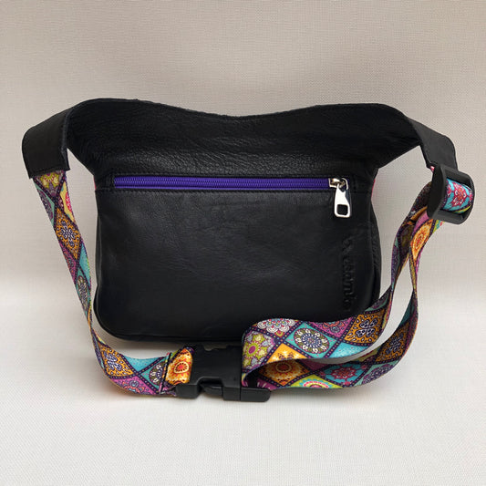 Summer Black & Mandalas · Piel natural BioCuir® · Pieza Única Núm. 9986