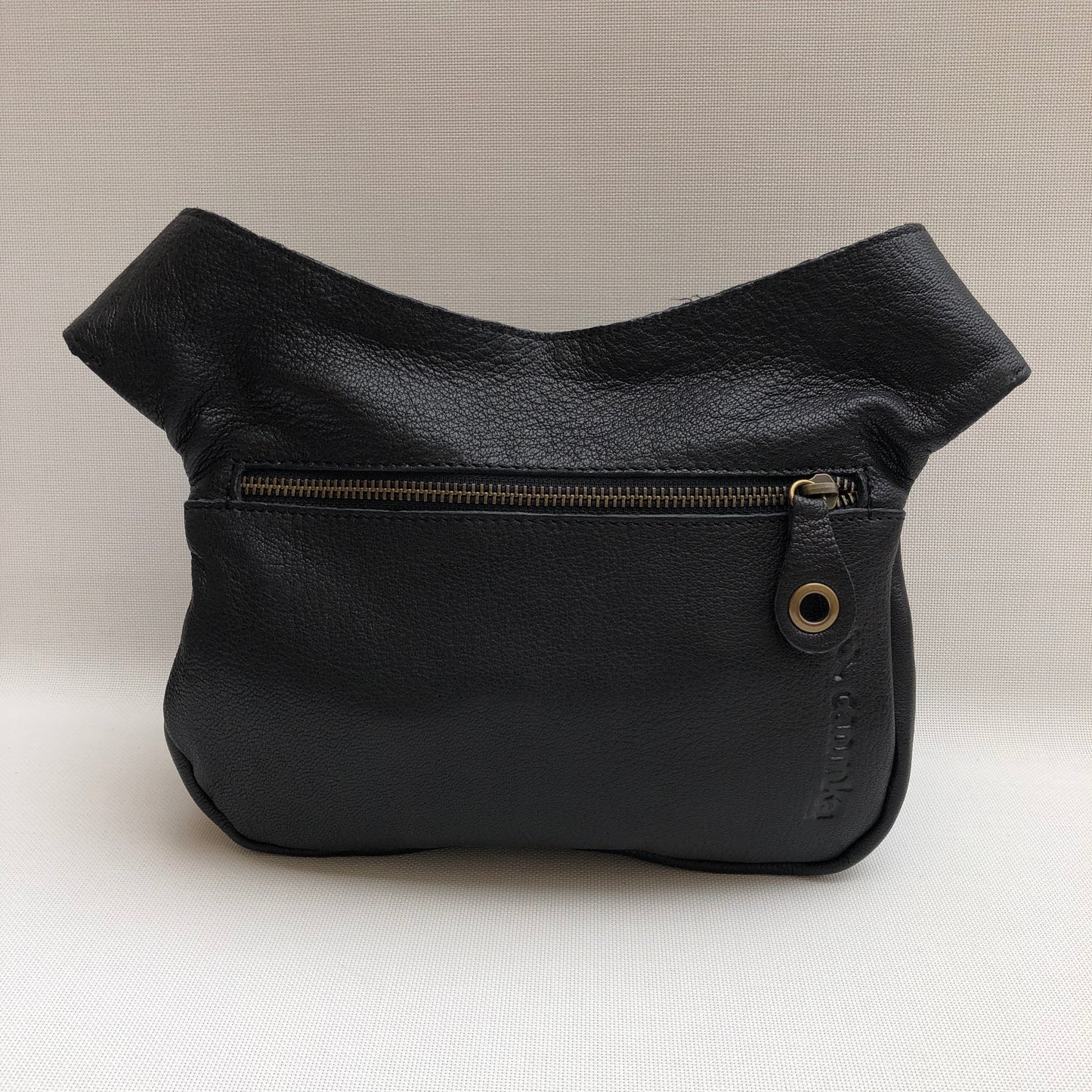 Black &amp; Mandalas BioCuir® natural leather Unique Piece No. 10286