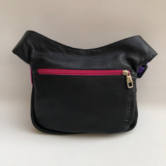 Premium Black &amp; Cashmere BioCuir® natural leather Exclusive Piece No. 9977