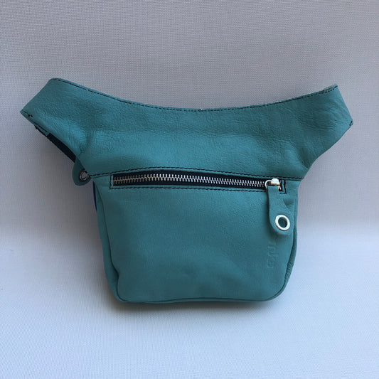 Mini Special Turquesa & Mandalas · Piel natural BioCuir® · Pieza Única Núm. 10656