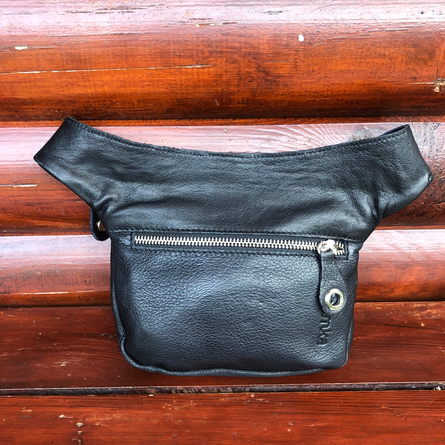 Mini Special Black &amp; Colors BioCuir® natural leather Unique Piece No. 10.053