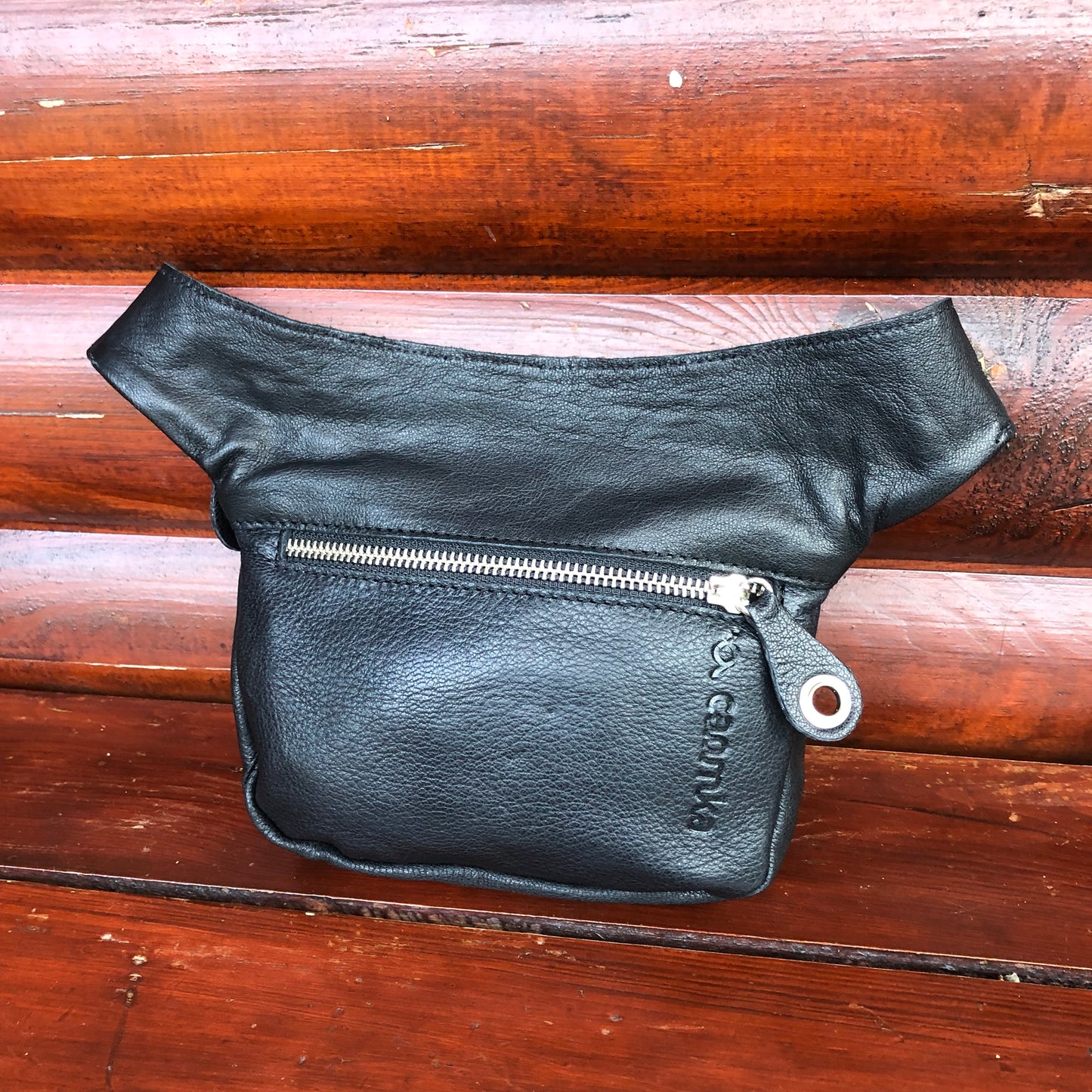 Mini Special Black &amp; Colors BioCuir® natural leather Unique Piece No. 10.053