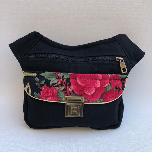 Special Black &amp; Flowers + Back pocket Unique Piece No. 10.079