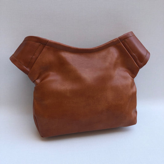 Elegant Brown &amp; Green Vegan Leather. Exclusive Piece No. 10.123